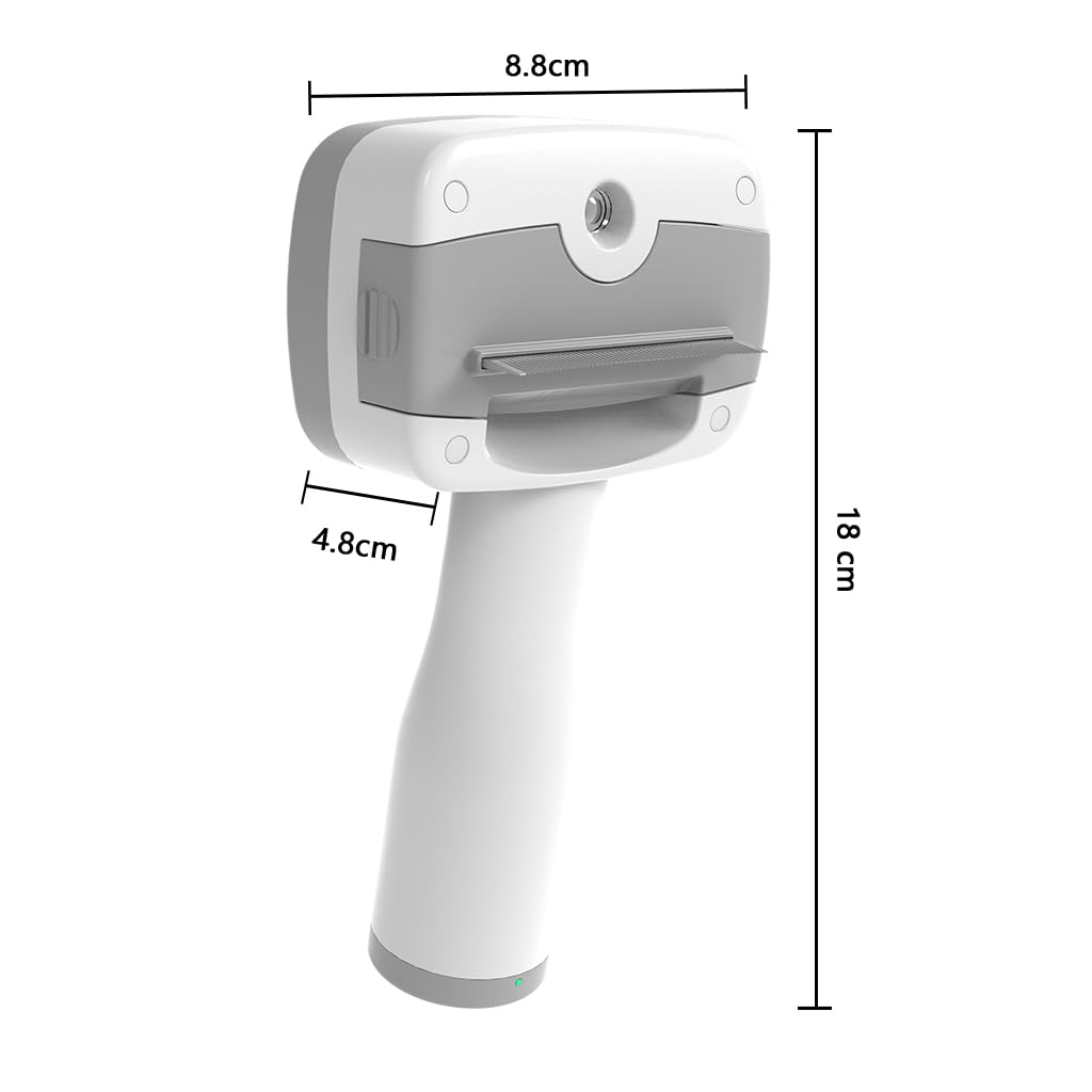 Pet Steam Brush for Dogs,Self-Cleaning,3 Swap-in Heads,Spray Hair Remover