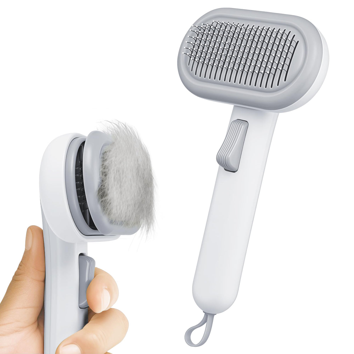 Cat Brush for Shedding, Grooming Comb for Shedding for Dog Kitten Massage Removes Loose Fur, Smooth & Detangling, Cat & Dog Grooming Brush for Short to Medium Length Fur Haired Pets, Pink