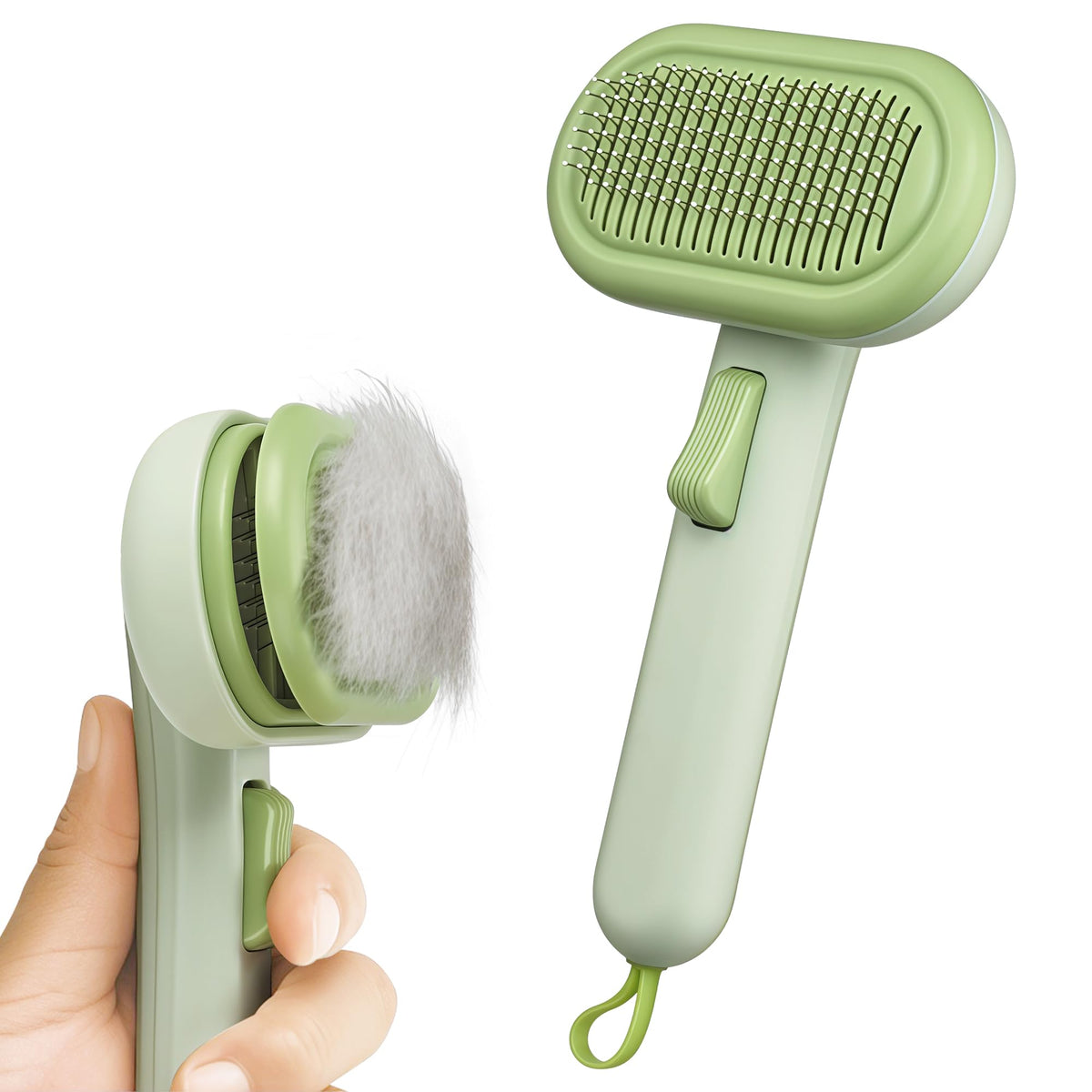 Cat Brush for Shedding, Grooming Comb for Shedding for Dog Kitten Massage Removes Loose Fur, Smooth & Detangling, Cat & Dog Grooming Brush for Short to Medium Length Fur Haired Pets, Pink
