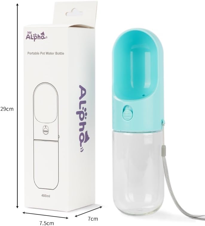 Portable Dog Water Bottle with Drinking Bowl Leakproof