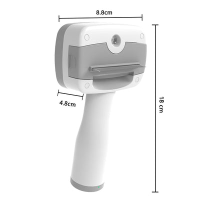 Pet Steam Brush for Dogs,Self-Cleaning,3 Swap-in Heads,Spray Hair Remover