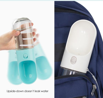 Portable Dog Water Bottle with Drinking Bowl Leakproof