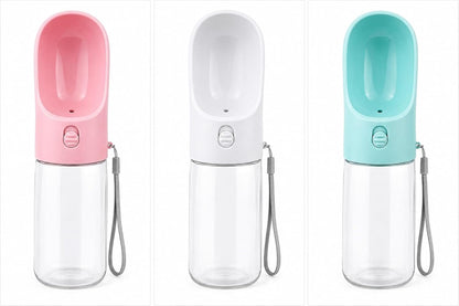Portable Dog Water Bottle with Drinking Bowl Leakproof