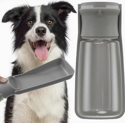 Portable Dog Water Bottle Dispenser [Leak Proof & Foldable] Dog Travel Water Bottle Bowl Accessories for Puppy Small Medium Large Dogs Pet Water Bottles for Dogs Walking Outdoor Hiking 19OZ