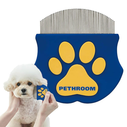 PETHROOM Professional Eye Comb for Pets, Stainless Steel Tear Stain Remover