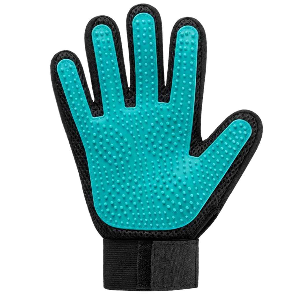 Right Hand Pet Hair Removal Gloves with Thickened Silicone Tips,Teal