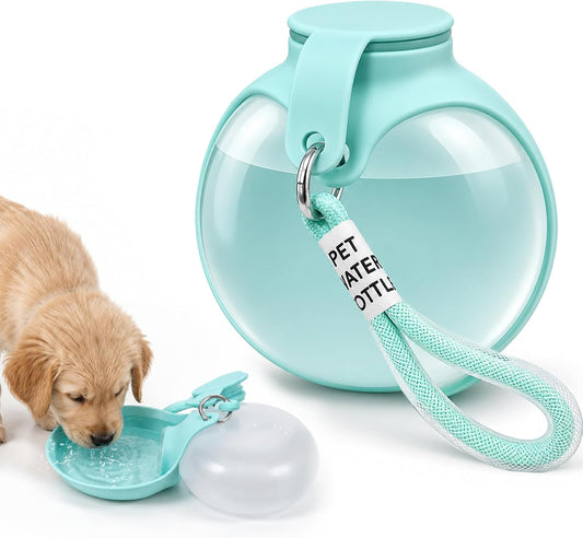 Portable Dog Water Bottle with Bowl, 12oz Portable Water Bottle for Dogs