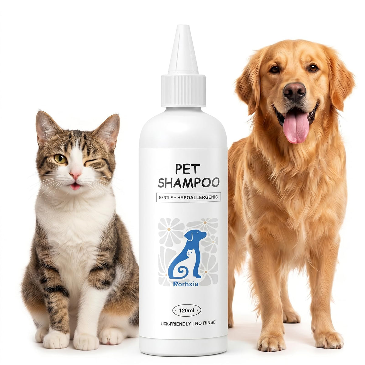 Rorhxia Cat & Dog Steam Brush for Shedding Deshedding with Self-Cleaning