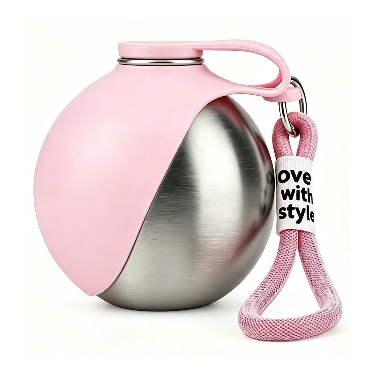 10 Oz Portable Stainless Steel Dog Water Bottle for Small Dogs