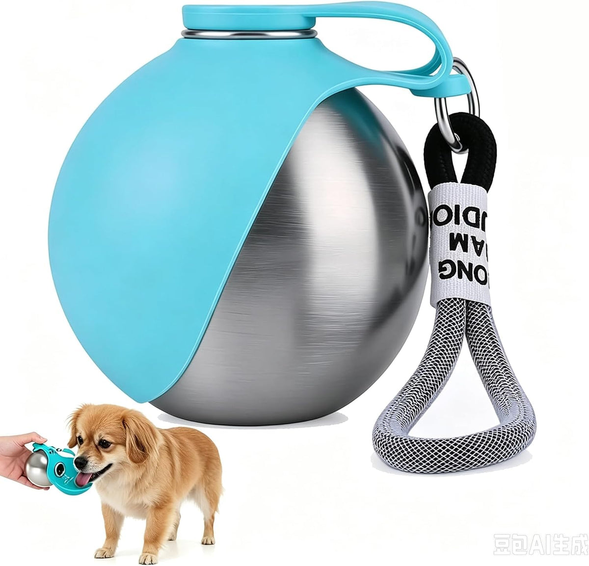 Portable Dog Water Bowl, Stainless Steel Insulated and Leak-Proof