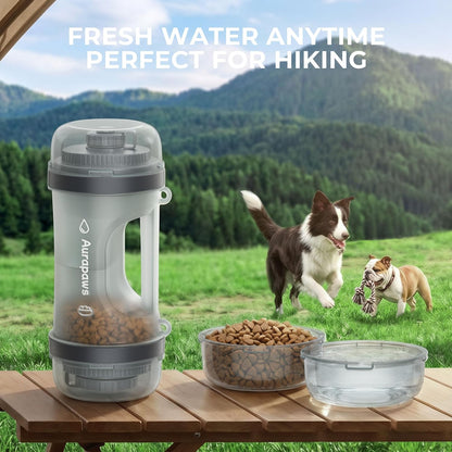 33.5oz Portable Dog Water Bottle for Travel Hydration&Food Feeder